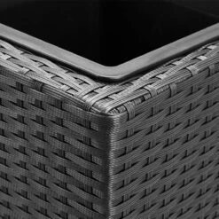 Casaria Staande Plantenbak – Met Waterafvoer 83x30,5x60cm - Zwart -Buitentuinwinkel 1200x1200 807