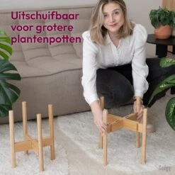 Gadgy Bamboe Plantenstandaard 2 St - Plantentafel - Plantentafeltje Voor Binnen - Plantenrek - Uitschuifbaar - Hout - Ø 20 Tot 30 Cm 15 Gadgy Bamboe Plantenstandaard 2 St - Plantentafel - Plantentafeltje Voor Binnen - Plantenrek - Uitschuifbaar - Hout - Ø 20 Tot 30 Cm -Buitentuinwinkel 1200x1200 820