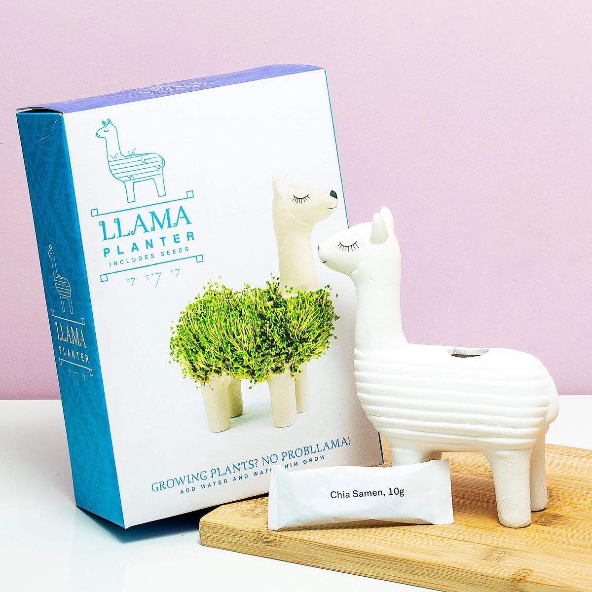 Gift Republic Lama Bloempot Met Zaadjes 7 Gift Republic Lama Bloempot Met Zaadjes - Afbeelding 5