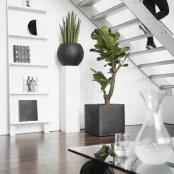 Capi Europe - Bloempot Vierkant Smooth NL - 40x40x40 - Zwart - Voor Binnen En Buiten - KBL903 -Buitentuinwinkel 1200x1200 904