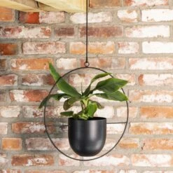 QUVIO Bloempot Hangend / Bloempotten Voor Binnen / Bloempotten / Bloempot Binnen / Bloempot Met Ophanghaak - Metaal -Buitentuinwinkel 1200x1200 935