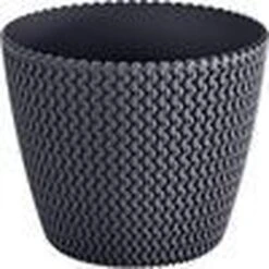 Prosperplast 1x Kunststof Splofy Bloempotten 30 Cm Antraciet - Bloempotten/plantenpotten Voor Binnen En Buiten -Buitentuinwinkel 1200x1200 977