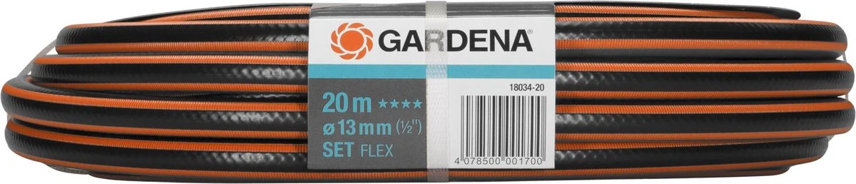 GARDENA - Comfort FLEX - 6-delige Tuinslangset Tuinslang - 20 Meter - 13 Mm 5 GARDENA - Comfort FLEX - 6-delige Tuinslangset Tuinslang - 20 Meter - 13 Mm - Afbeelding 3