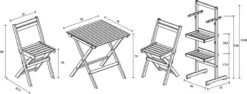 Bistro Set Hout Balkonset FSC – Patio Set Tuin – Houten Frans Tuinsetje – Kleine Tuinset – Complete Kleine Balkon Tafelset Met Gratis Bijzettafel – Hardhout FSC Balkonstoelen & Balkon Tafel - Tuintafel En Stoelen - Bistroset Van Hout – Balcony Set -Buitentuinwinkel 1200x458 1
