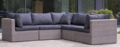 Weersbestendige Beschermhoes Voor Hoekbank | 250/90 X 250/90 X 70 Cm (L-vorm) - Tuinbank / L-Vorm -Waterdicht - Grijs -Buitentuinwinkel 1200x472 1