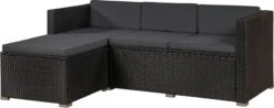 Polyrotan Loungeset Punta Cana L - Zwart -Buitentuinwinkel 1200x478 2