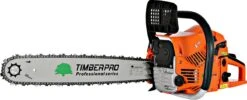 TIMBERPRO - Kettingzaag - 62 Cc - Benzine - Zwaardlengte 50 Cm - Met Transportzak - Met 2e Ketting -Buitentuinwinkel 1200x484