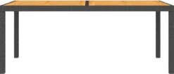 VidaXL Tuintafel 150x90x75 Cm Poly Rattan En Acaciahout Zwart -Buitentuinwinkel 1200x509 3