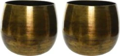 Decoris Bloempot - Goud - Zink - Voor Kamerplant - D33 X H34 Cm - Plantenpotten -Buitentuinwinkel 1200x565