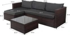 Loungebank Miko Bruin Tuin, Loungeset Buiten Wicker -Buitentuinwinkel 1200x598 3