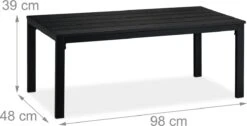 Relaxdays Tuintafel Rechthoek - Lage Buitentafel - Metalen Balkontafel - Eettafel Buiten -Buitentuinwinkel 1200x612 3