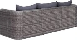 VidaXL 3-delige Loungeset Met Kussens Poly Rattan Grijs -Buitentuinwinkel 1200x621 1