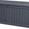 Keter Rockwood Opbergbox - 570L - 155x72.4x64.4cm - Grafiet -Buitentuinwinkel 1200x622 1