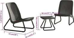 Keter Rio Balkonset - 3 Delig - Grafiet 32 Keter Rio Balkonset - 3 Delig - Grafiet -Buitentuinwinkel 1200x623