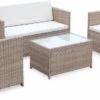 Alice's Garden Loungeset Perugia - 4 Plaatsen - Kleine Tuinset - Wicker - Naturel/beige -Buitentuinwinkel 1200x636 1