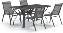 VidaXL 5-delige Tuinset Grijs En Zwart 11 VidaXL 5-delige Tuinset Grijs En Zwart -Buitentuinwinkel 1200x645 2