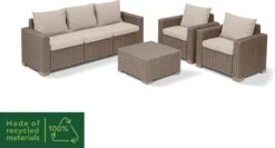 Allibert California Loungeset - 5 Personen - Cappuccino -Buitentuinwinkel 1200x648 10