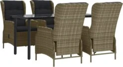VidaXL 5-delige Tuinset Poly Rattan Bruin 20 VidaXL 5-delige Tuinset Poly Rattan Bruin -Buitentuinwinkel 1200x650 4