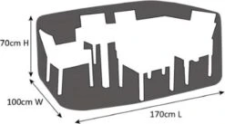 SORARA® Tuinmeubelhoes - Beschermhoes Tuinset - 160 X 90 X 70 Cm. -Buitentuinwinkel 1200x665 2