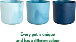 Elho The Ocean Collection Round 22cm - Bloempot Voor Binnen - 100% Gerecycled Materiaal - Gemaakt Met Zeeafval - Ø 22.3 X H 20.4 Cm - Atlantisch Blauw -Buitentuinwinkel 1200x670 2