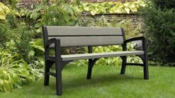 Keter Montero Tuinbank - 3-personen - 150x62,5x89cm – Grafiet -Buitentuinwinkel 1200x675 61