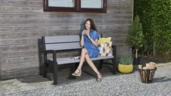 Keter Montero Tuinbank - 3-personen - 150x62,5x89cm – Grafiet -Buitentuinwinkel 1200x675 62