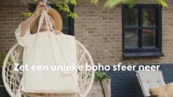 Vita5 Macramé Hangstoel - Voor Binnen En Buiten - Zonder Standaard - Incl. Kussen, Boekenvak En Beschermhoes - Tot 150kg - Beige 25 Vita5 Macramé Hangstoel - Voor Binnen En Buiten - Zonder Standaard - Incl. Kussen, Boekenvak En Beschermhoes - Tot 150kg - Beige -Buitentuinwinkel 1200x675 67