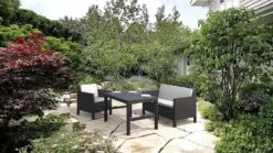 Allibert Lyon Tuintafel - 116x71,5x66/40 Cm - Grafiet -Buitentuinwinkel 1200x675 71