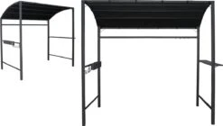 Merkloos Barbecue Overkapping Afm. 233 X 145 Cm Zwart -Buitentuinwinkel 1200x679 2