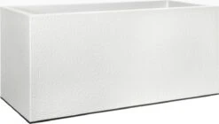 Elho Vivo Structure Finish Lang 90 - Plantenbak Voor Binnen & Buiten - Ø 88 X H 41 - Wit -Buitentuinwinkel 1200x680 1