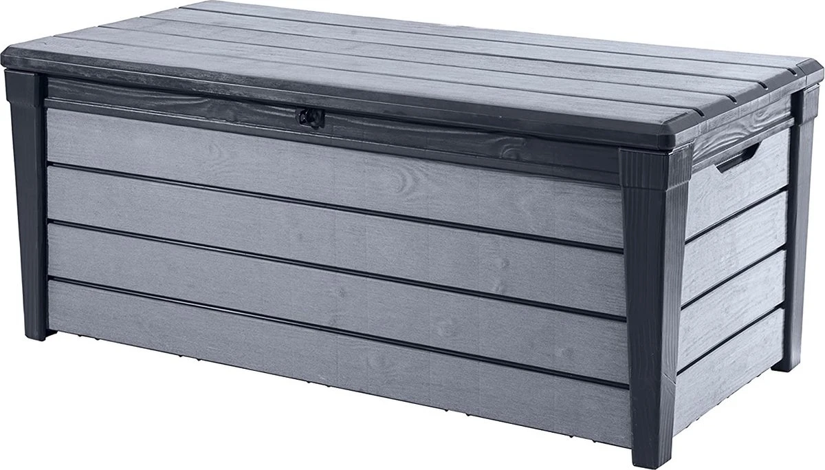 Keter Brushwood Opbergbox - Kussenbox - 455L - 145x69,7x60,3cm - Grafiet 3 Keter Brushwood Opbergbox - Kussenbox - 455L - 145x69,7x60,3cm - Grafiet