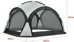 Pro-Tec Paviljoen Grästorp Met LED-verlichting 345x345x247 Cm Donkergrijs 14 Pro-Tec Paviljoen Grästorp Met LED-verlichting 345x345x247 Cm Donkergrijs -Buitentuinwinkel 1200x689 4