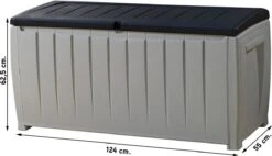 Keter Novel Opbergbox - 340L - 124x55x62.5cm - Grijs 26 Keter Novel Opbergbox - 340L - 124x55x62.5cm - Grijs -Buitentuinwinkel 1200x692 4