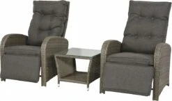 Loungeset Duoset Melia 2 Verstelbare Stoelen + Tafel - Balkonset -Buitentuinwinkel 1200x703 4