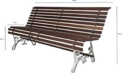 MaximaVida Tuinbank Budapest Oil 170 Cm - Uit Exclusief Mahoniehout -Buitentuinwinkel 1200x717 9