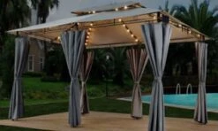El Jardin - Partytent - 4x3 - Waterdicht Dak - Wanden - Solar - Antraciet Paviljoen 13 El Jardin - Partytent - 4x3 - Waterdicht Dak - Wanden - Solar - Antraciet Paviljoen -Buitentuinwinkel 1200x718 8