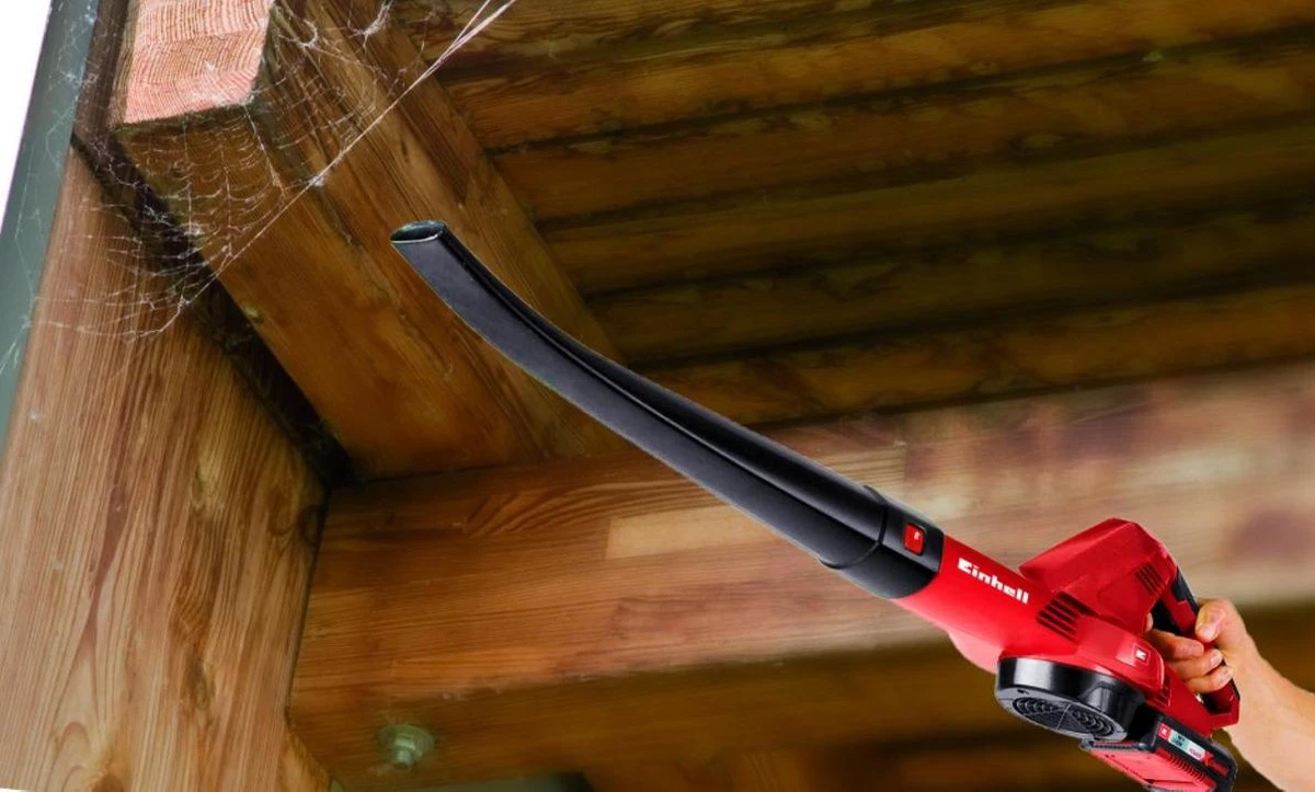 Einhell Accu Bladblazer GE-CL 18 Li E Kit (1x2,0Ah) Power X-Change (Li-Ion - 18 V - 12000 Min-1 - 210 Km/h Blaasluchtstroom - Incl. 2,0 Ah Accu En Lader) 4 Einhell Accu Bladblazer GE-CL 18 Li E Kit (1x2,0Ah) Power X-Change (Li-Ion - 18 V - 12000 Min-1 - 210 Km/h Blaasluchtstroom - Incl. 2,0 Ah Accu En Lader) - Afbeelding 2