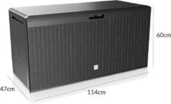 Prosperplast Opbergbox Met Deksel – Waterdicht Wielen 290 L -Antraciet 13 Prosperplast Opbergbox Met Deksel – Waterdicht Wielen 290 L -Antraciet -Buitentuinwinkel 1200x732 6