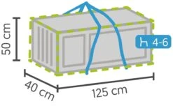 Opbergtas Voor Tuinmeubelkussens - 125 X 40 X 50 Cm (4 – 6 Lounge- Tuinkussens) - Grijs / Antraciet 12 Opbergtas Voor Tuinmeubelkussens - 125 X 40 X 50 Cm (4 – 6 Lounge- Tuinkussens) - Grijs / Antraciet -Buitentuinwinkel 1200x738 8