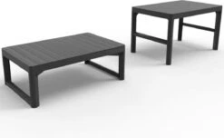 Allibert Lyon Tuintafel - 116x71,5x66/40 Cm - Grafiet -Buitentuinwinkel 1200x738 9