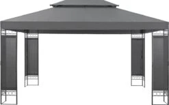 Paviljoen Lanciano Partytent 4x3x2,65 Cm Donkergrijs -Buitentuinwinkel 1200x746 9