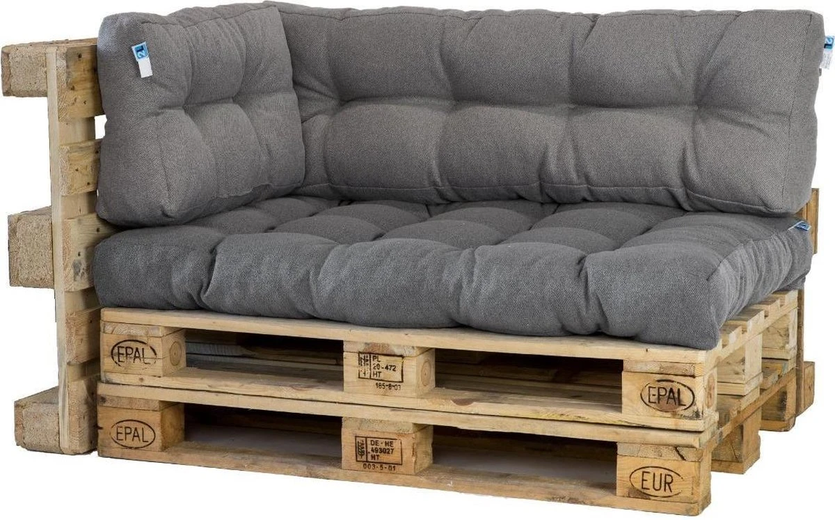 2L Home & Garden Rugkussen Metro Grijs - 60 X 40cm 11 2L Home & Garden Rugkussen Metro Grijs - 60 X 40cm - Afbeelding 9