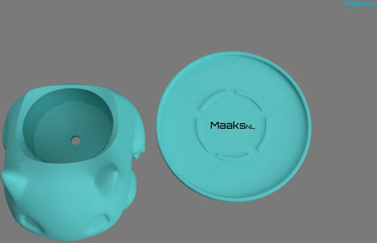 Merkloos Pokémon Bulbasaur Bloempot - Inclusief Opvangschaal - Teal 6 Merkloos Pokémon Bulbasaur Bloempot - Inclusief Opvangschaal - Teal - Afbeelding 4
