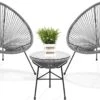 LifeGoods Acapulco Bistroset - 3-Delig - Tuinset Met Bijzettafel - Grijs -Buitentuinwinkel 1200x778 10