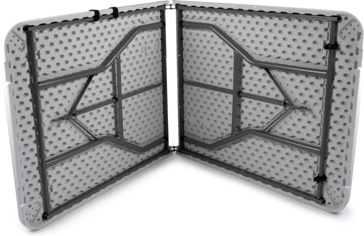 MaxxGarden Vouwtafel - Opvouwbare Kampeer Tafel - Tuin - Camping - Binnen - Weersbestendig - 180 X 74 X 74cm- Wit 14 MaxxGarden Vouwtafel - Opvouwbare Kampeer Tafel - Tuin - Camping - Binnen - Weersbestendig - 180 X 74 X 74cm- Wit - Afbeelding 12