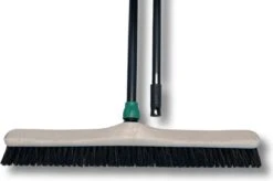 MAUS Bezem Binnen 60cm - Zachte Paardenhaar Zaalveger Met Steel 150cm - Gerecycled - Made In EU - Zeer Robuust