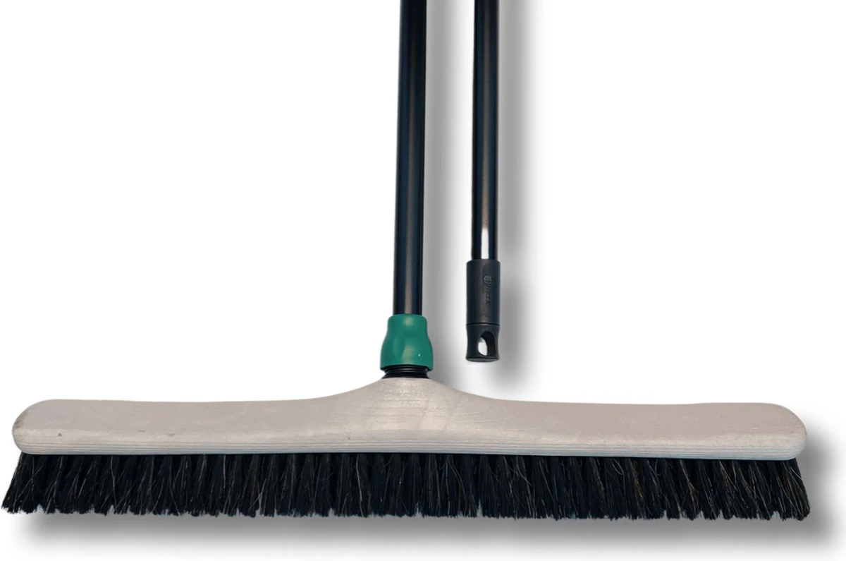 MAUS Bezem Binnen 60cm - Zachte Paardenhaar Zaalveger Met Steel 150cm - Gerecycled - Made In EU - Zeer Robuust 3 MAUS Bezem Binnen 60cm - Zachte Paardenhaar Zaalveger Met Steel 150cm - Gerecycled - Made In EU - Zeer Robuust
