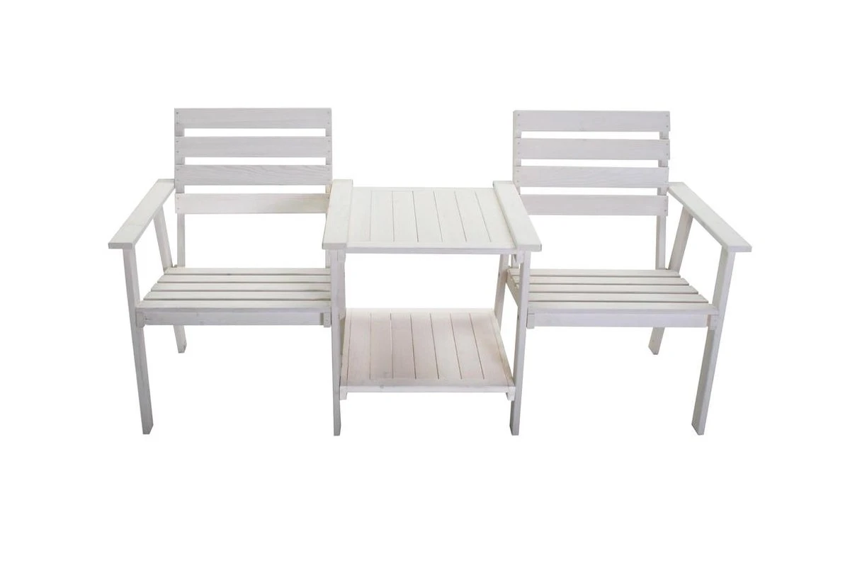 Tuinbank - Romeo Tete A Tete - Wit - 170cm 4 Tuinbank - Romeo Tete A Tete - Wit - 170cm - Afbeelding 2