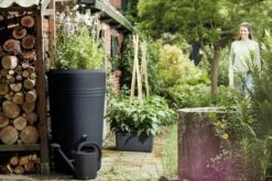 Elho Green Basics Regenton - Regenton - Living Black - Buiten - 200 Liter -Buitentuinwinkel 1200x800 40