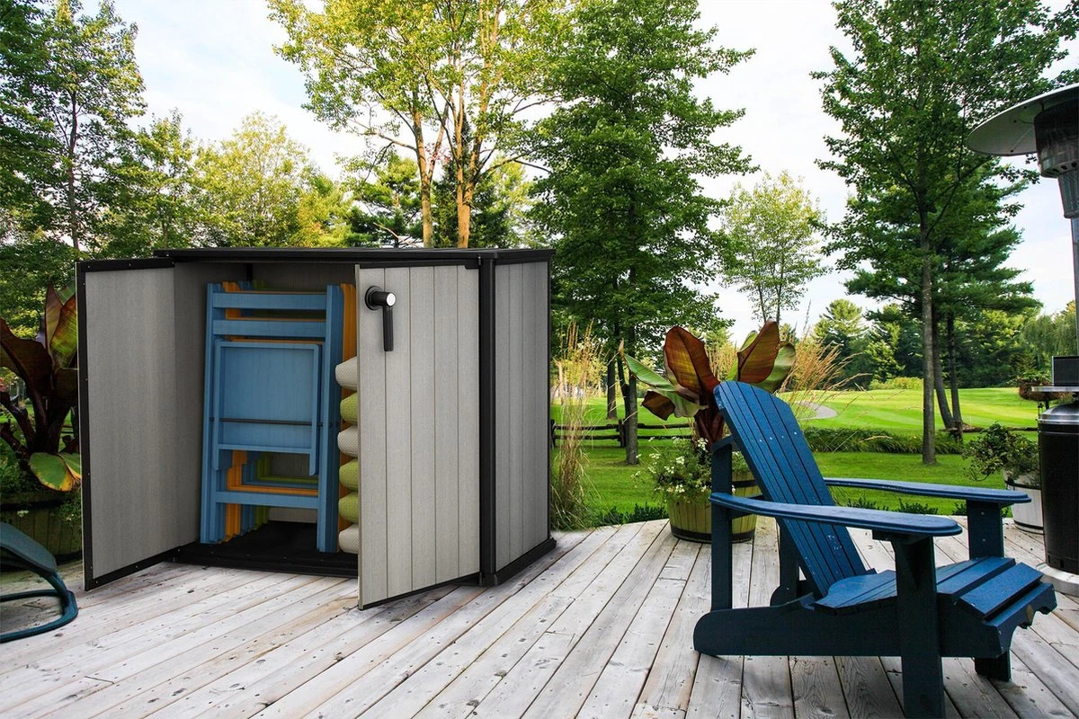 Keter Patio Store Opbergkast - 139,5x77x120cm - Grijs 8 Keter Patio Store Opbergkast - 139,5x77x120cm - Grijs - Afbeelding 6